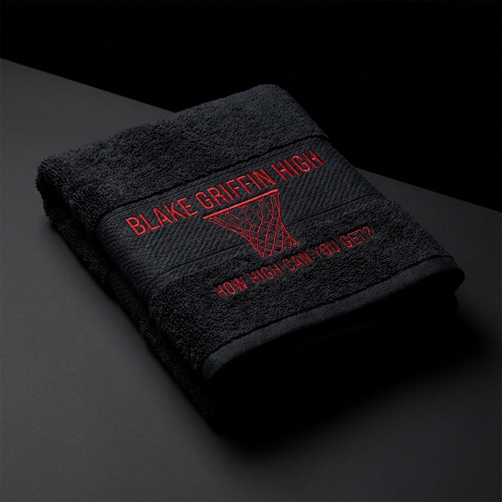 How High Gym Towel (Black)