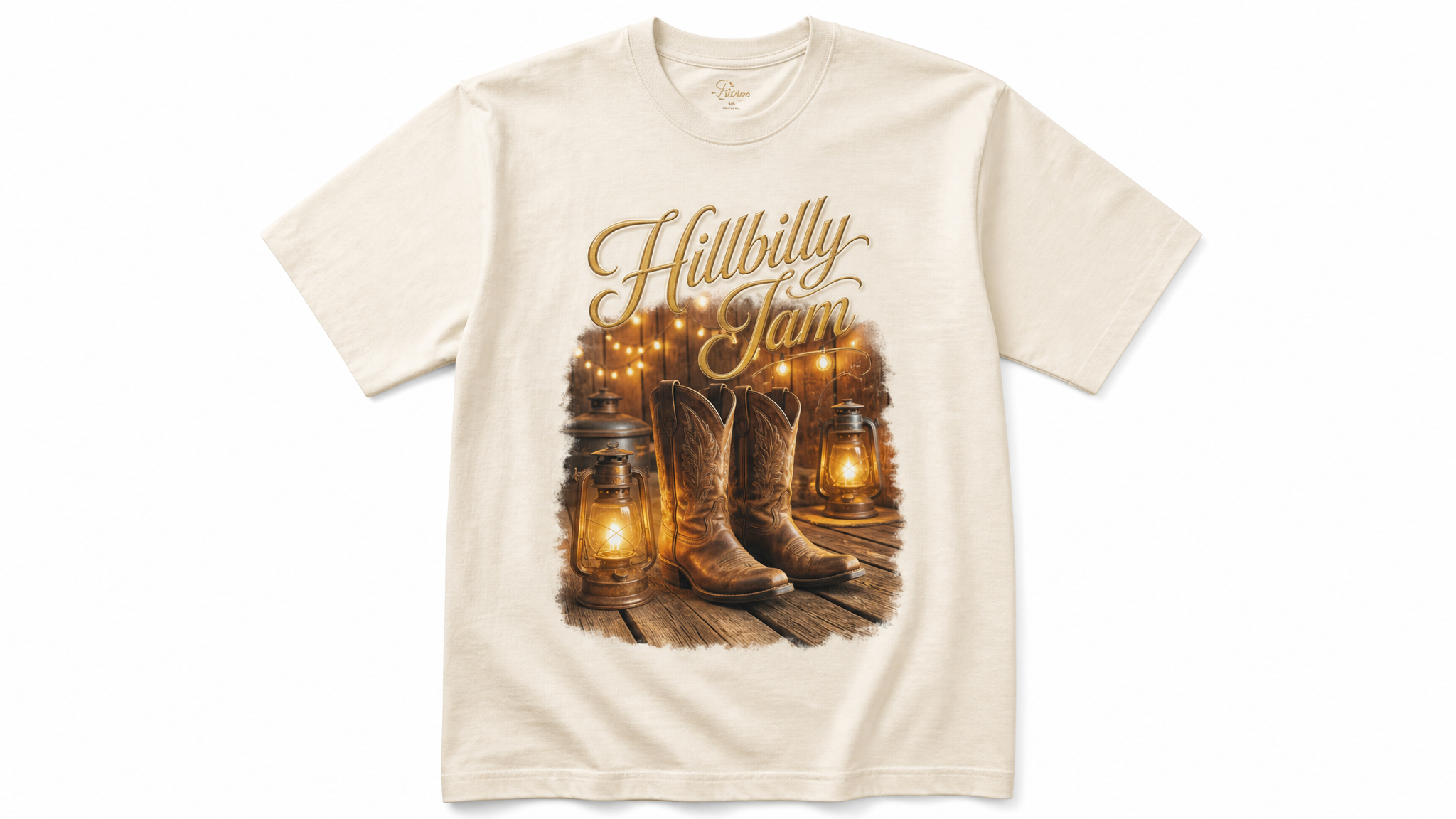 Hillbilly Jam Tee (Cream)