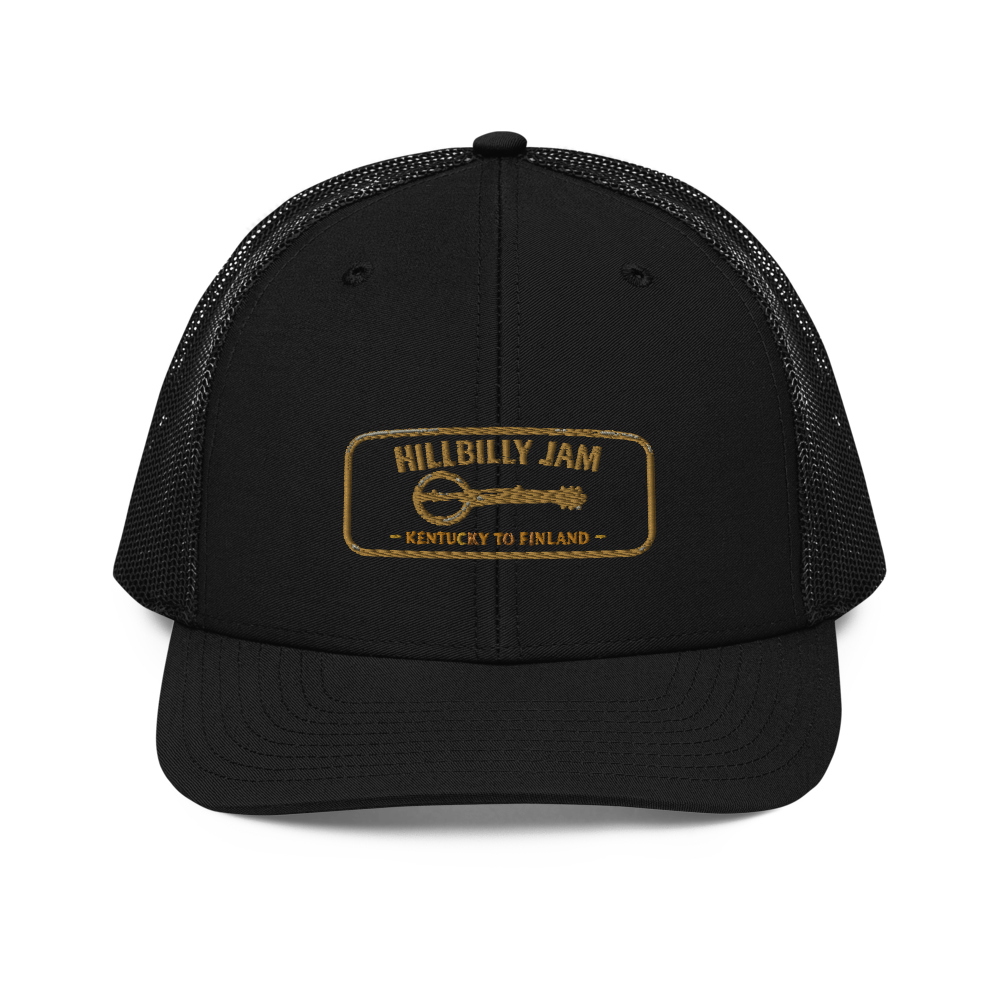 Hillbilly Jam Trucker Hat (Black/Gold)