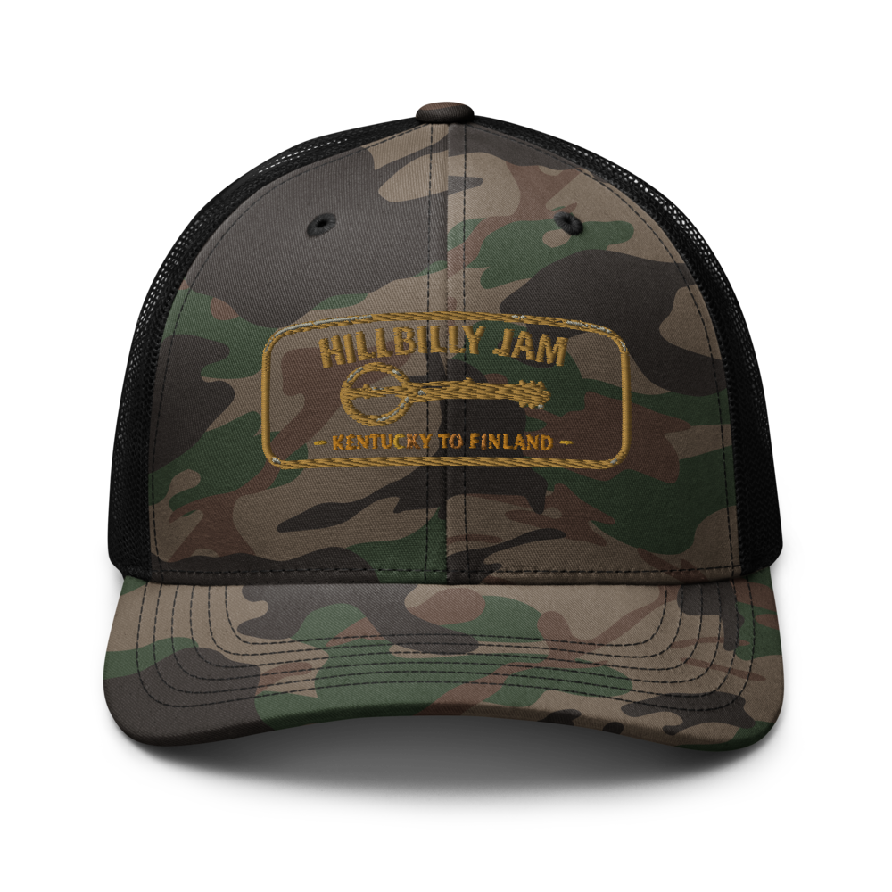 Hillbilly Jam Trucker Hat (Camo)